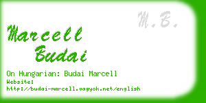 marcell budai business card